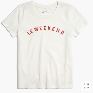 J. Crew Le Weekend graphic tee